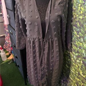 Maurices Charcoal Button-Up Coverup p26